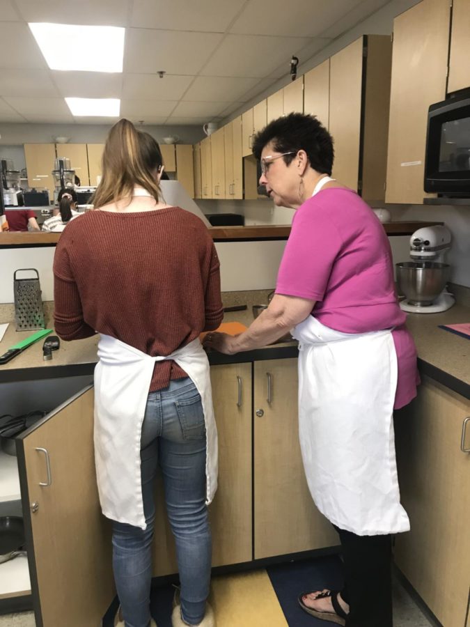 Mrs. Denza takes the time to help each and every one of her students, whether it be something extremely difficult, or super simple