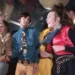 People dancing and listening to live music in an early American nightclub