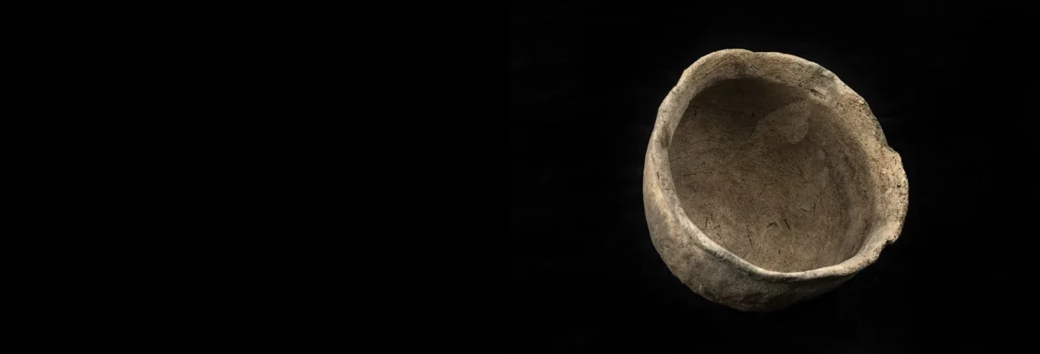 A small intact Native American pottery vessel found at a former Spanish mission in Gainesville
